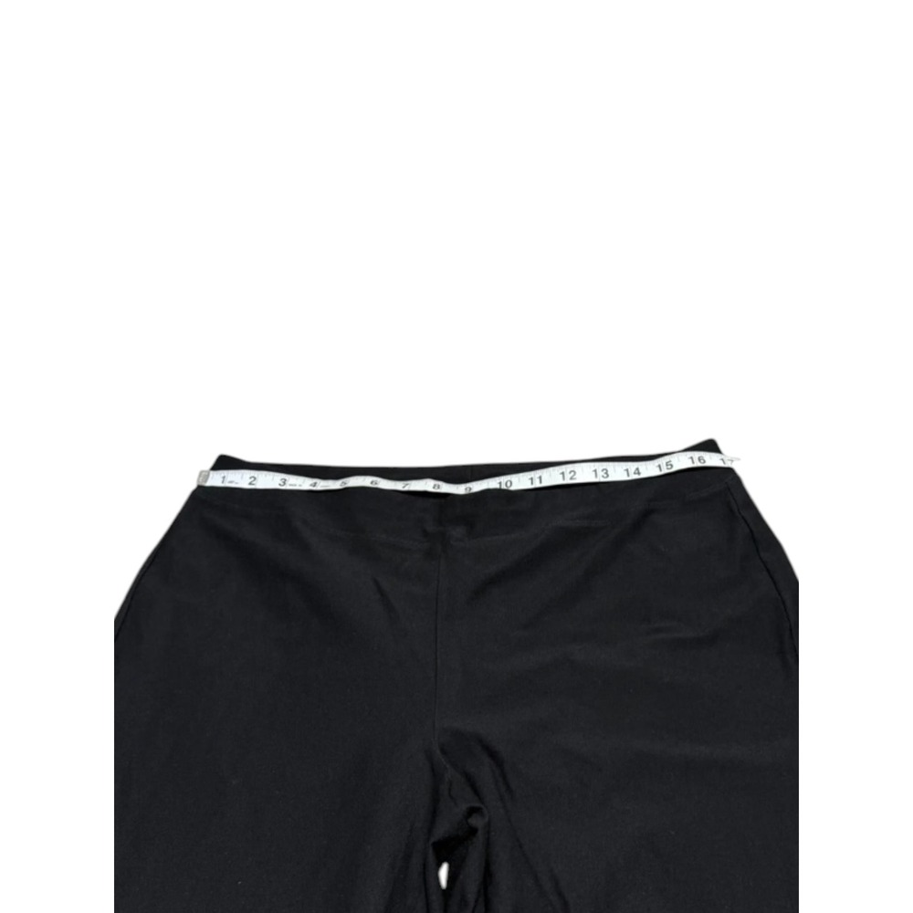 Eileen Fisher Black Slim Ankle Pants Women's Size L Stretch Pull-On Ponte - Picture 6 of 12